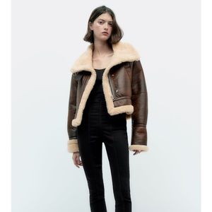 Zara faux leather jacket XS